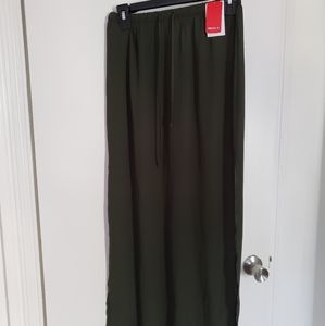 Olive green skirt